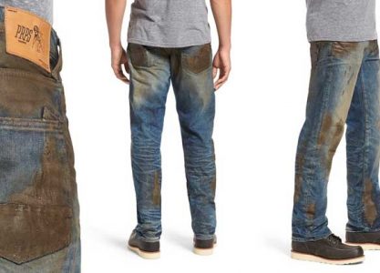 创新男士牛仔裤，Nordstrom推出“做脏”牛仔裤系列