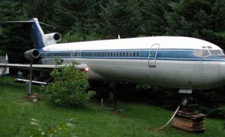 创新居所，住在波音727客机之内，林中安家