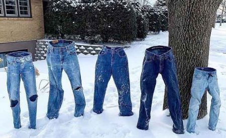 美国极端天气寒流好凶，社交媒体玩起急冻牛仔裤